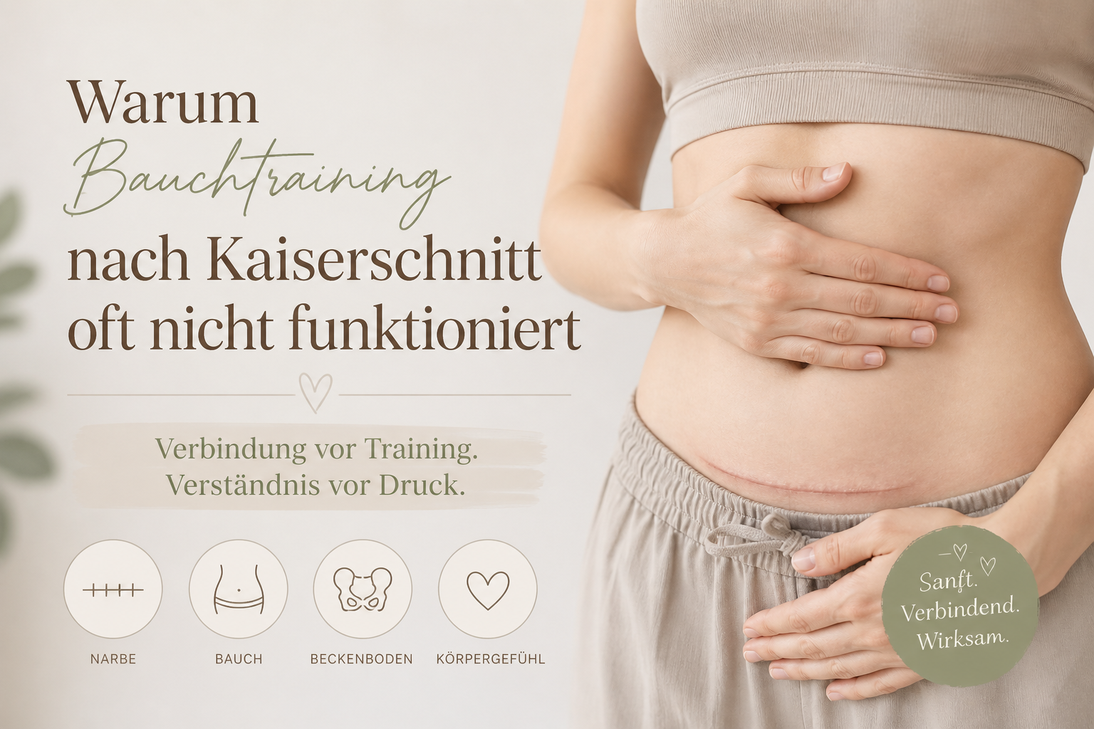 Warum Bauchtraining nach Kaiserschnitt oft nicht funktioniert